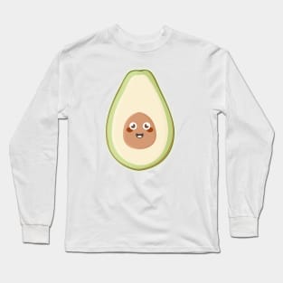 Kawaii Avocado Long Sleeve T-Shirt